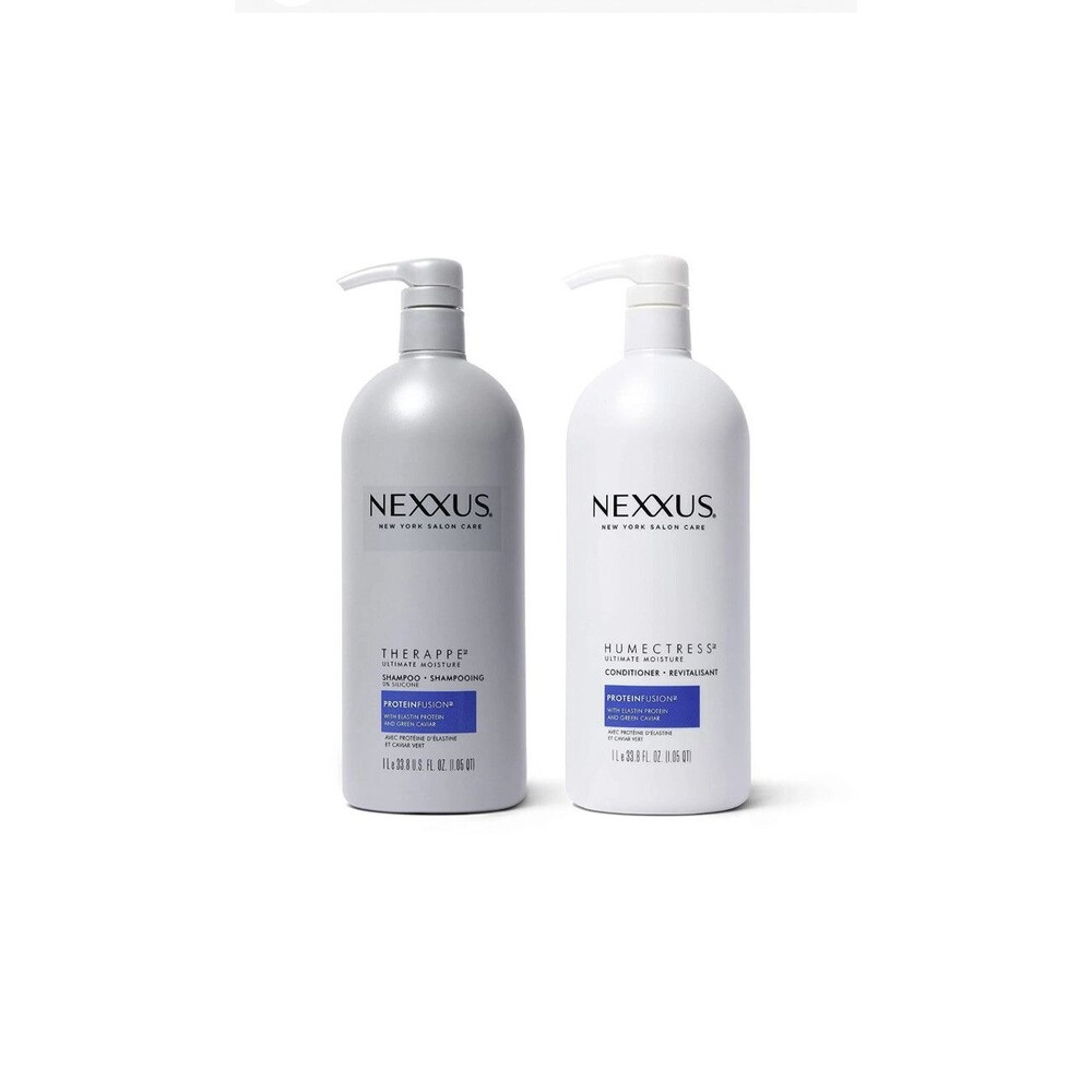 Nexxus Shampoo & Conditioner for Dry Hair Therappe Humectress, 33.8 oz - 2 Count